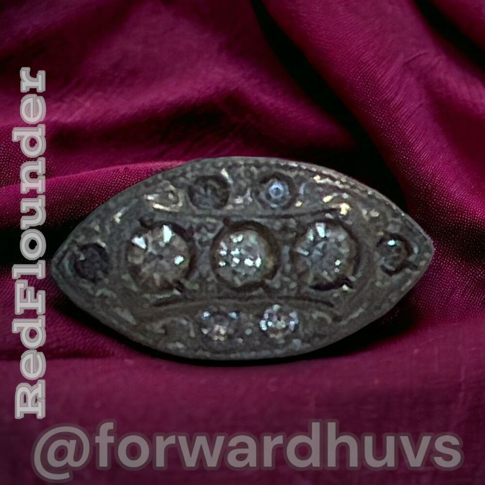 Bundle Sale 3 for $15 | Antique Silver Tone Brooch with Rhinestones